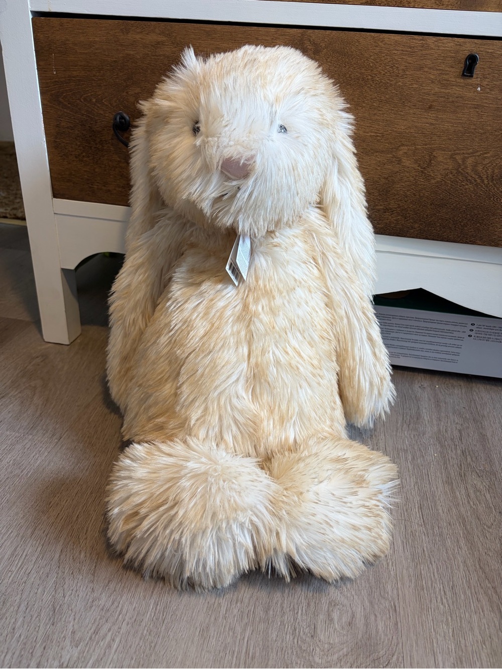 Jellycat Springlowe Luxe Bunny in Cream Fur